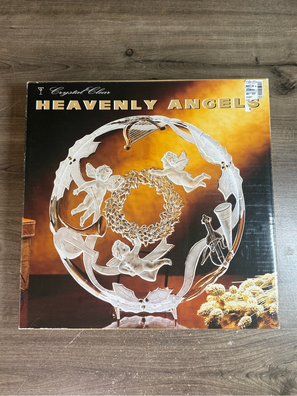 VTG Crystal Clear Heavenly Angels 35.5cm Assiette Ronde Cristal Givre (312279)